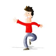 cartoon happy man N155