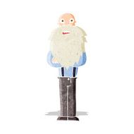 cartoon bearded old man N11