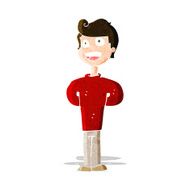 cartoon happy man N158