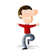 cartoon happy man N159
