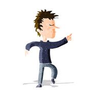 Cartoon Man Pointing N77