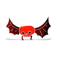 cartoon spooky skull bat N3