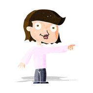 cartoon pointing person N3