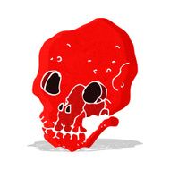 cartoon spooky skull N62