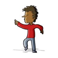 Cartoon Man Pointing N78