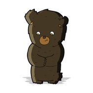 cute cartoon black bear N19