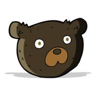 cartoon black bear N14