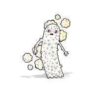 cartoon spooky ghost N58