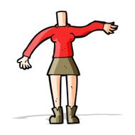 cartoon female body (add photos or mix and match cartoons) N72