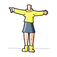 cartoon female body (add photos or mix and match cartoons) N74