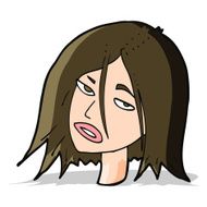cartoon annoyed woman N64