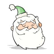 Cartoon Santa Claus Face N8