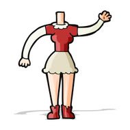 cartoon female body (add photos or mix and match cartoons) N77