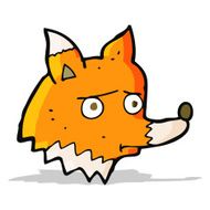 cartoon unhappy fox N2