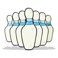 Cartoon Bowling Pins N7