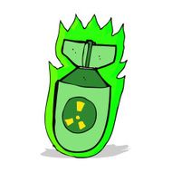 cartoon atomic bomb N2