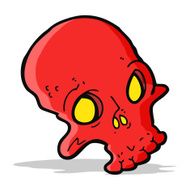 cartoon spooky skull N63