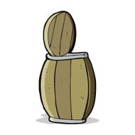 cartoon beer barrel N6
