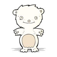 cartoon happy little polar bear N5