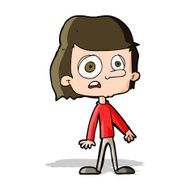 cartoon worried boy N12