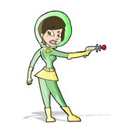cartoon sci fi girl N4