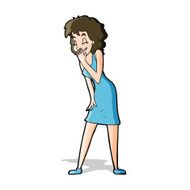 Cartoon Woman Laughing N6