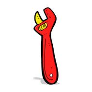 cartoon adjustable spanner N10
