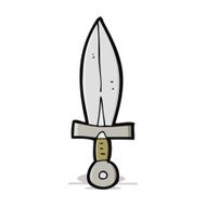 cartoon old dagger N2