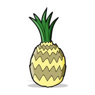 Cartoon Pineapple N12