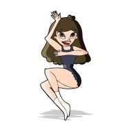 cartoon woman in lingerie N16