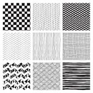 Abstract Hand Drawn Seamless Background Patterns N4
