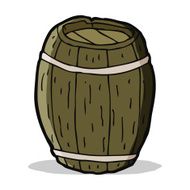 cartoon wooden barrel N2