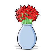 cartoon vase of flowers N4