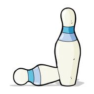 cartoon ten pin bowling skittles N3