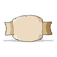 cartoon scroll banner N12