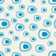 Seamless retro pattern with circles and dots