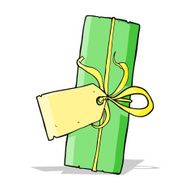cartoon christmas present N35