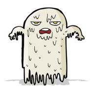 cartoon slimy ghost N10
