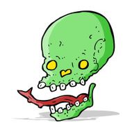 cartoon spooky skull N65