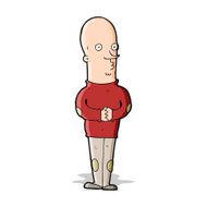 cartoon funny bald man N4