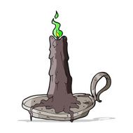 cartoon spooky dribbling candle N3