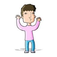 Cartoon Anxious Man N9