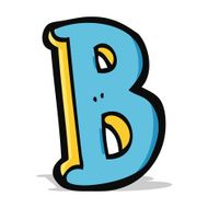Cartoon Letter B N15