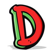 cartoon letter d N7