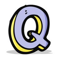 Cartoon Letter Q N8