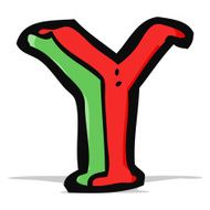 cartoon letter y N8