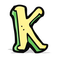 cartoon letter k N9