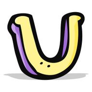 cartoon letter u N9