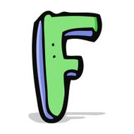 Cartoon Letter F N9