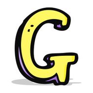 cartoon letter g N9